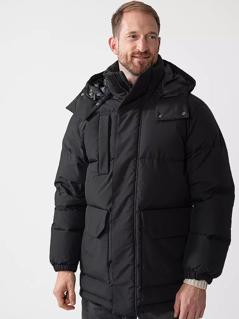 LACOSTE | Daunensteppjacke | schwarz