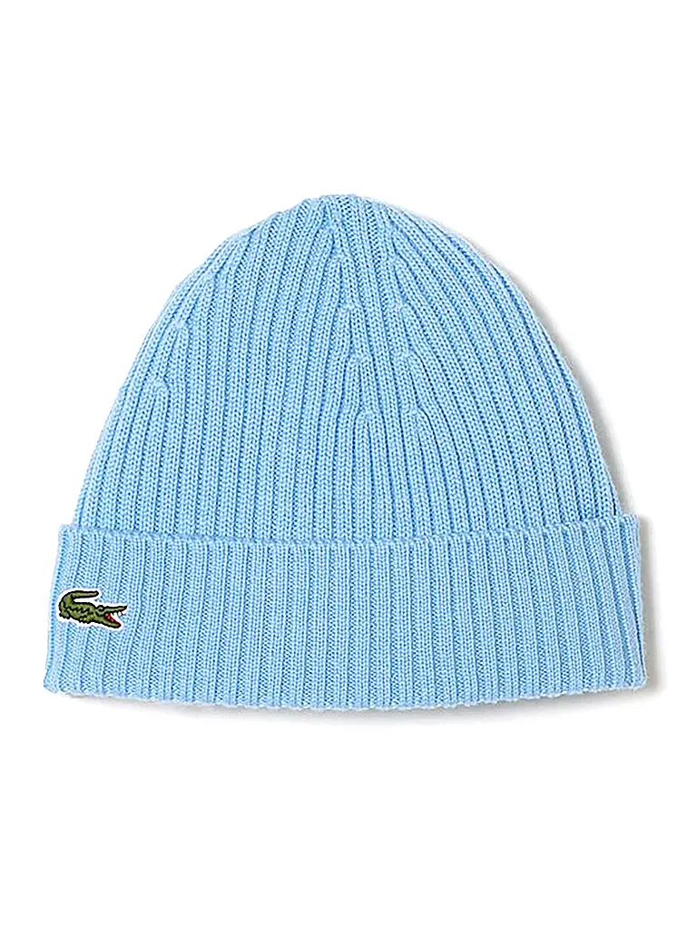 LACOSTE | Mütze - Beanie | hellblau