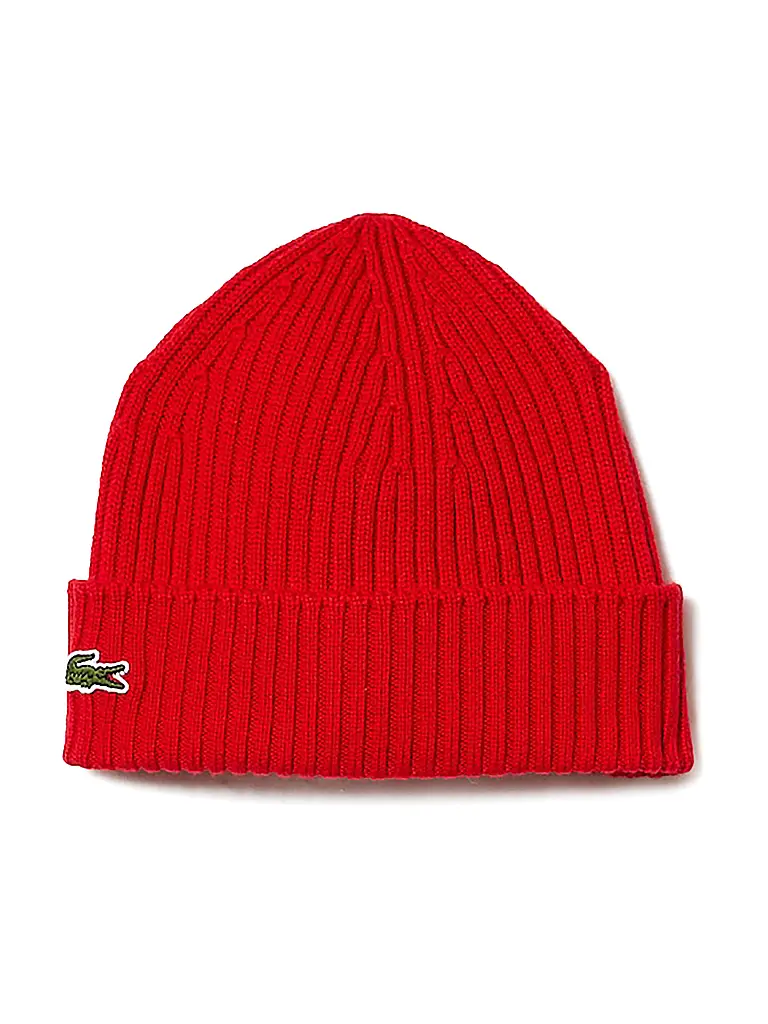 LACOSTE | Mütze - Beanie | rot