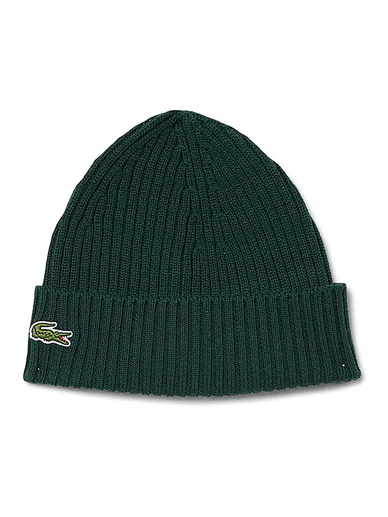 LACOSTE | Mütze - Beanie | dunkelgrün