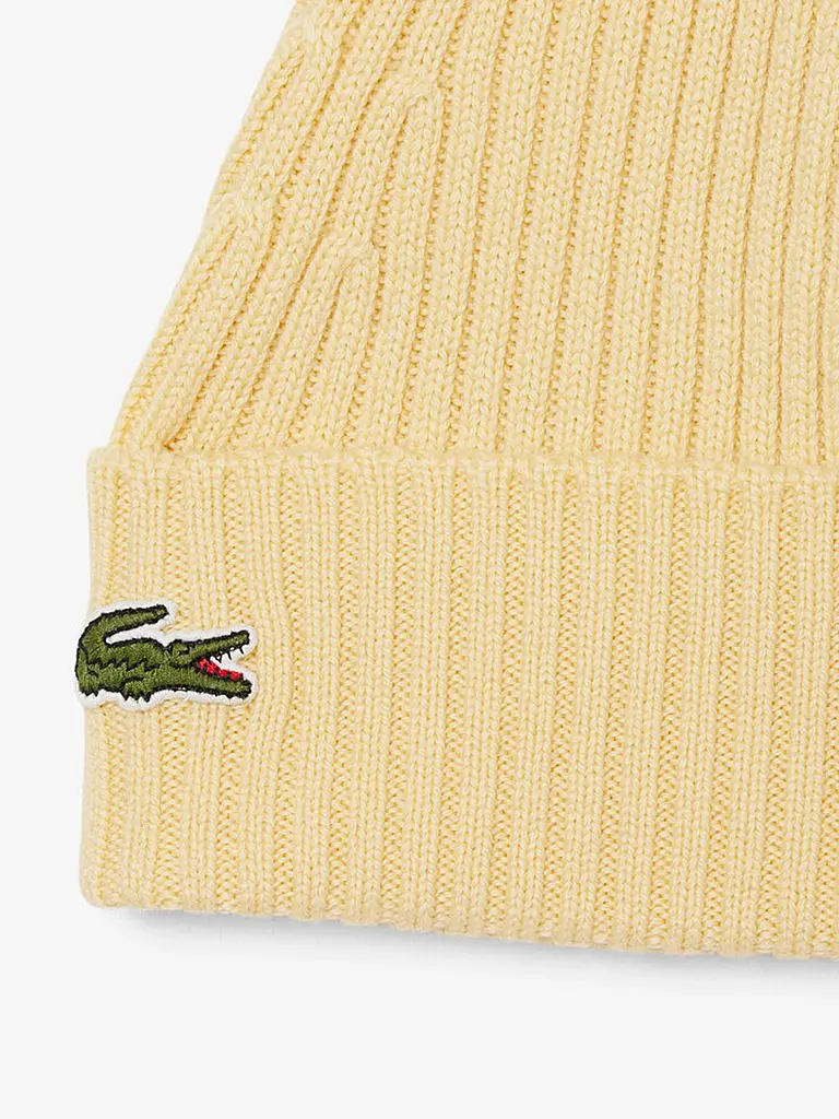 LACOSTE | Mütze - Beanie | beige