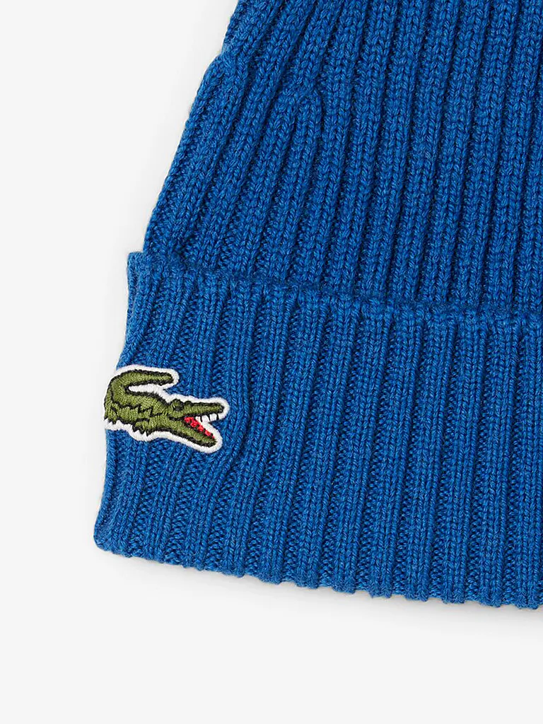 LACOSTE | Mütze - Beanie | blau