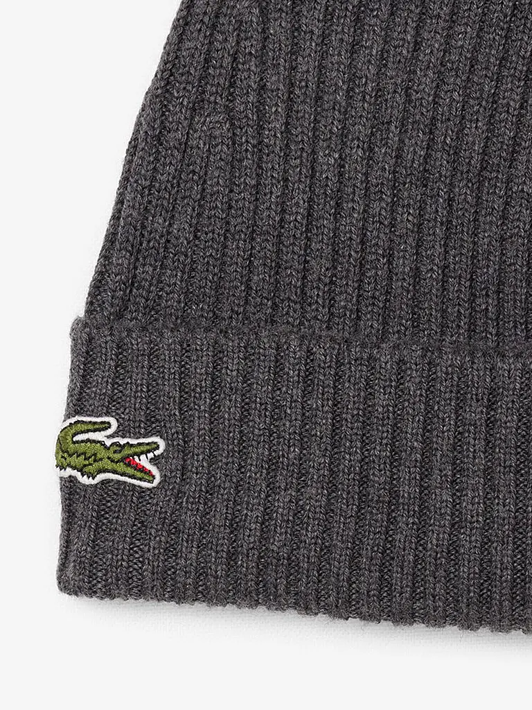 LACOSTE | Mütze - Beanie | grau