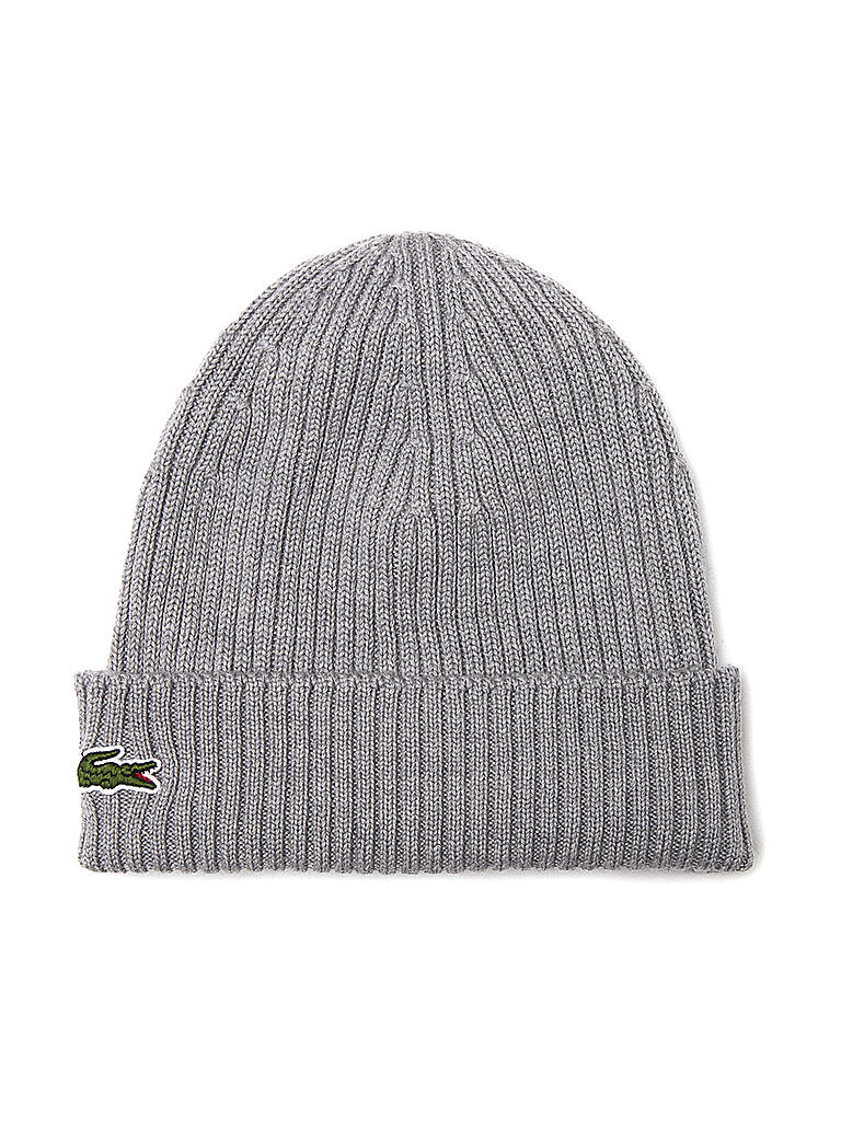 LACOSTE M tze Haube Grau lacoste-m-tze-haube-grau
