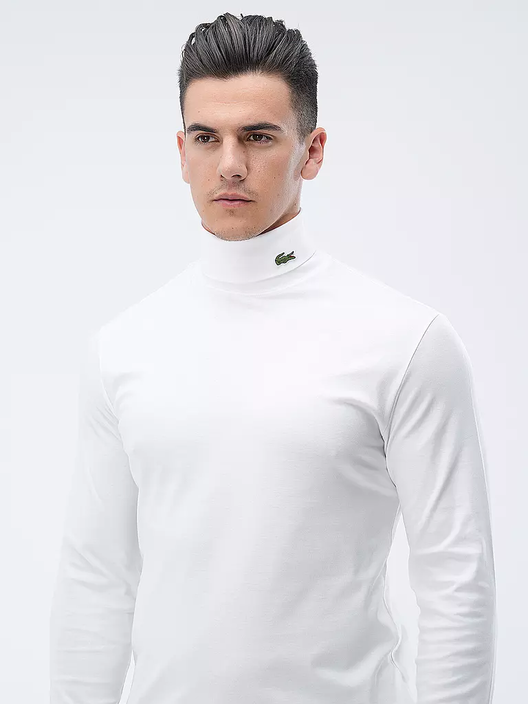 LACOSTE | Rollkragenshirt | weiss