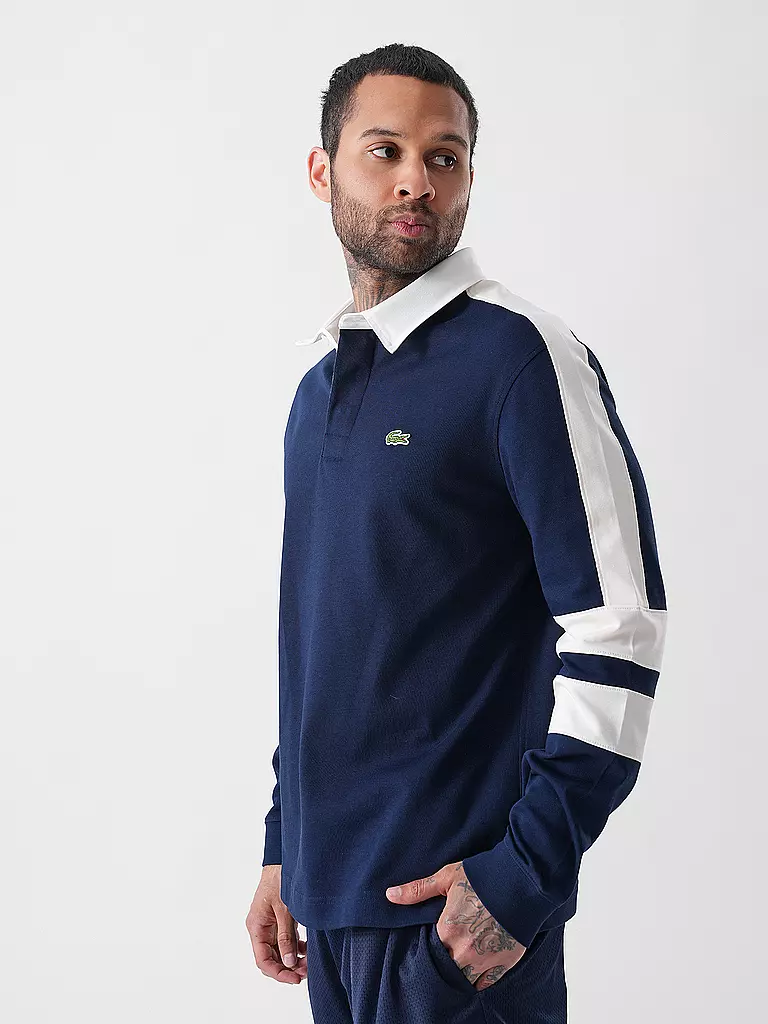 LACOSTE | Rugby Shirt | dunkelblau