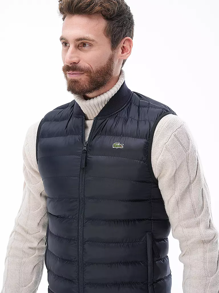LACOSTE | Steppgilet | blau