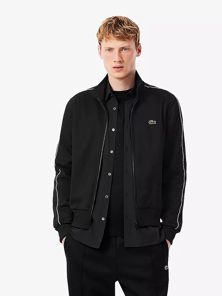 LACOSTE | Sweatjacke  | schwarz