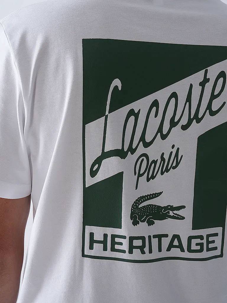 LACOSTE | T-Shirt  | weiss