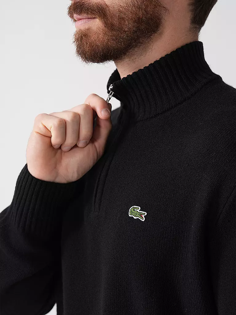 LACOSTE | Troyer Pullover | schwarz