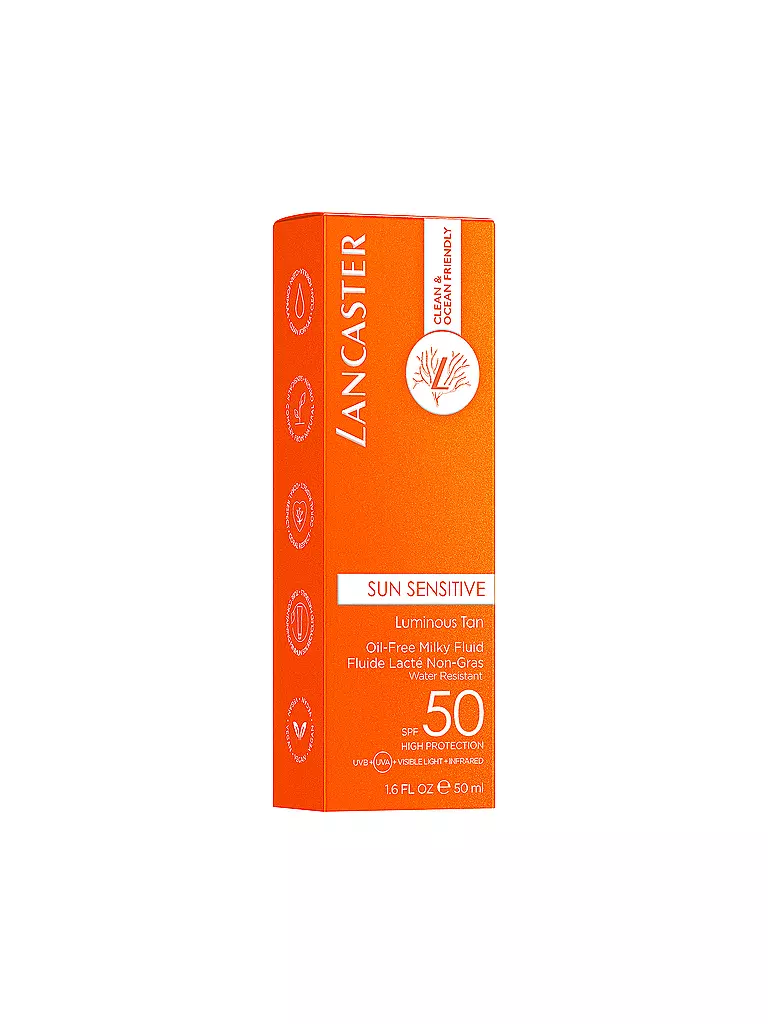 LANCASTER | Clean Sun Sensitive Milky Fluid SPF 50 50ml | keine Farbe