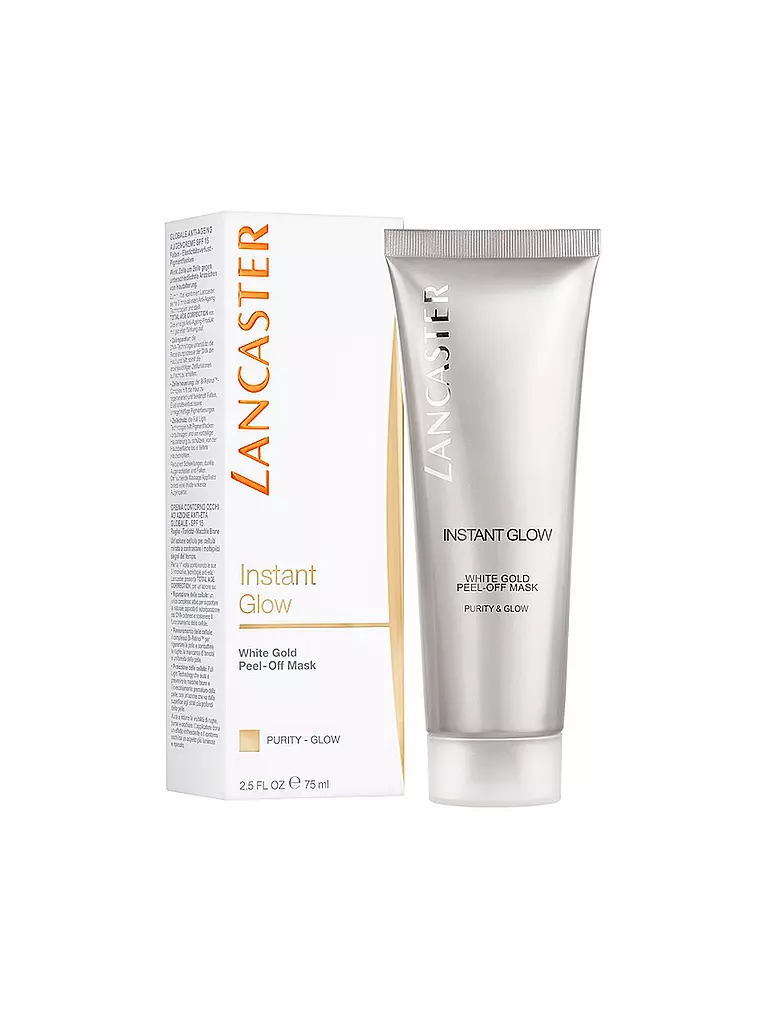 LANCASTER | Instant Glow Peel-off Maske Silber mit Sleeve 75ml | keine Farbe