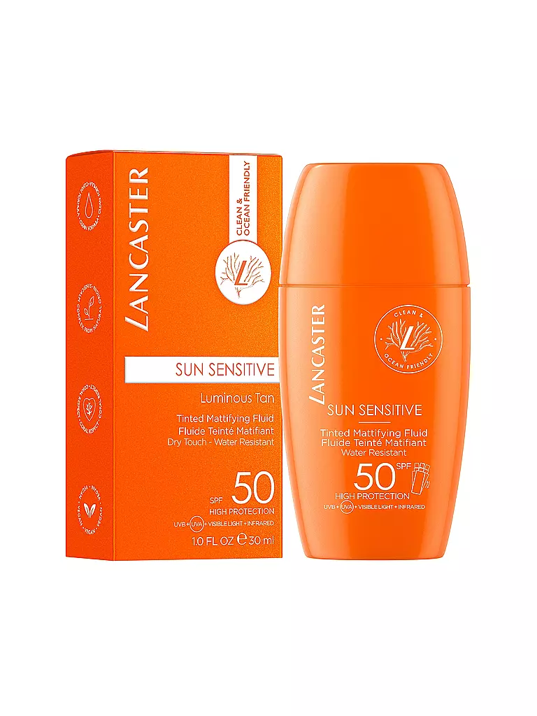 LANCASTER | Sun Sensitive Tinted Mattifying Fluid SPF50 30ml | keine Farbe