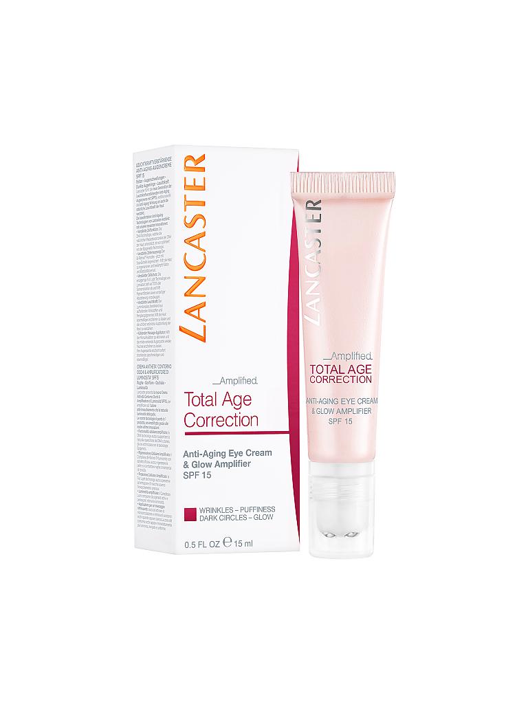 LANCASTER | Total Age Correction Anti Aging Eye Cream & Glow Amplifier SPF15 15ml | keine Farbe
