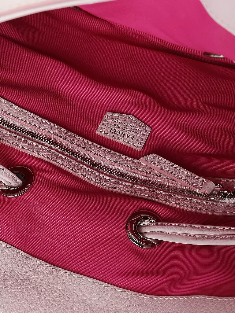 LANCEL | Ledertasche - Bucket Bag PREMIER FLIRT DE LANCEL Medium | rosa