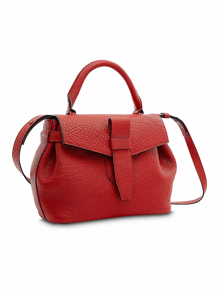 LANCEL | Ledertasche - Henkeltasche CHARLIE | rot