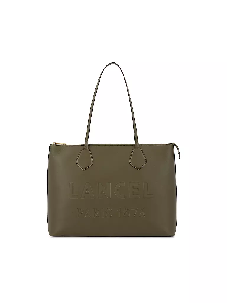 LANCEL | Ledertasche - Tote Bag ESSENTIAL TOTE | olive