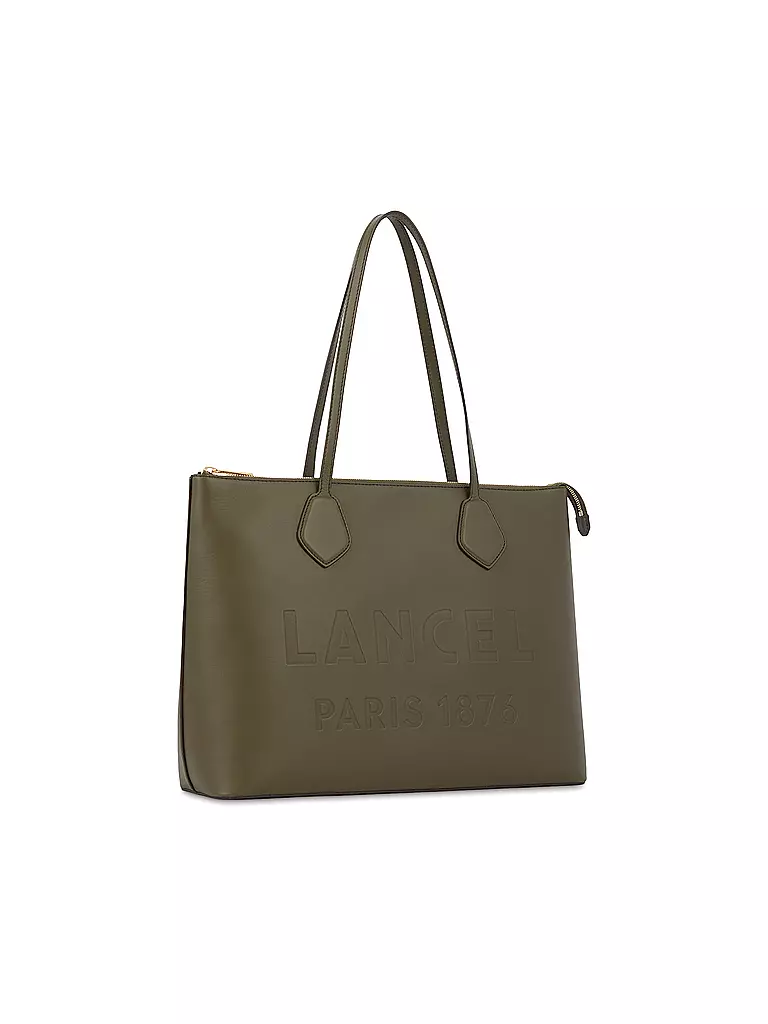 LANCEL | Ledertasche - Tote Bag ESSENTIAL TOTE | olive
