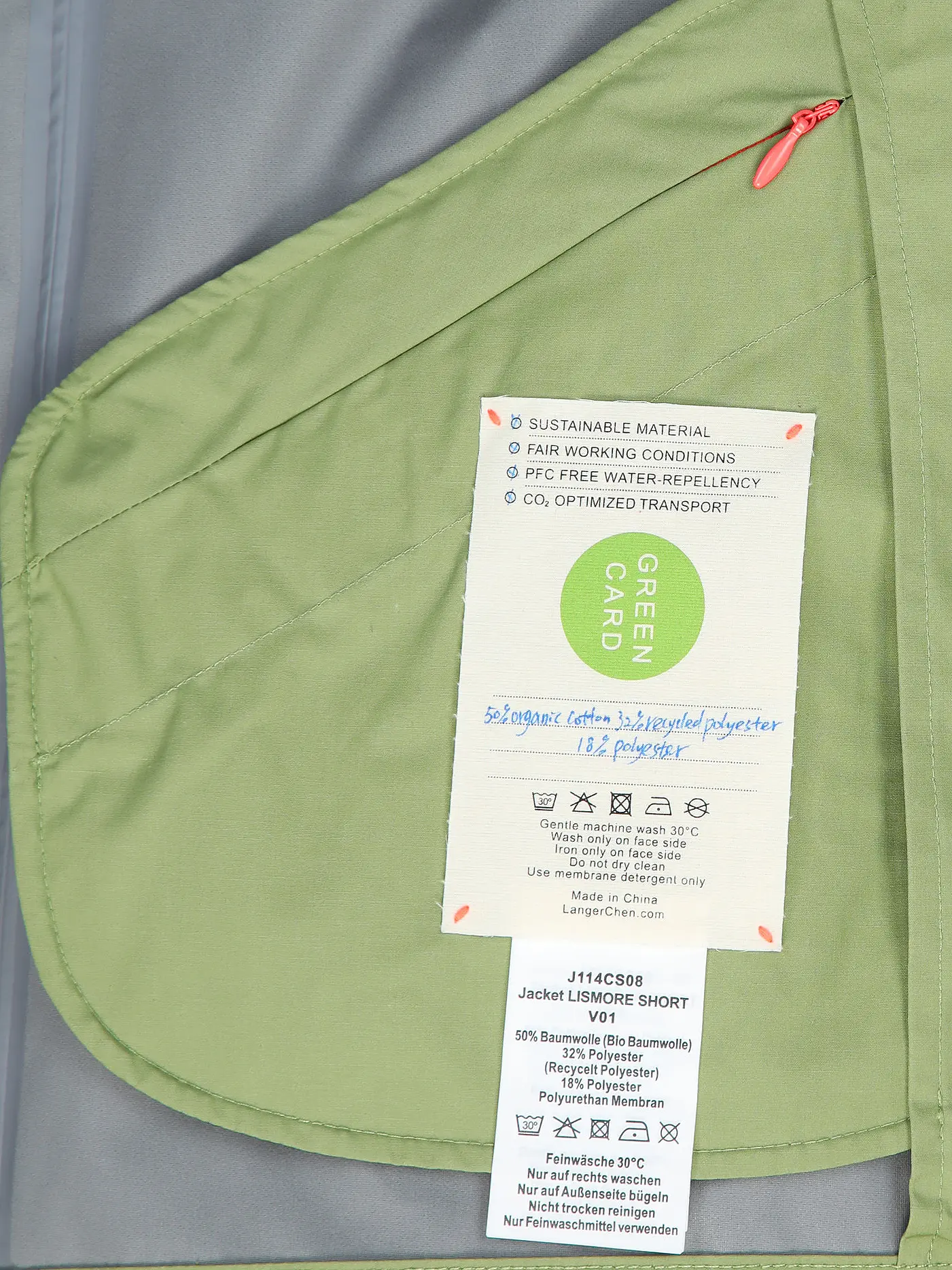 LANGER CHEN | Jacke LISMORE | olive