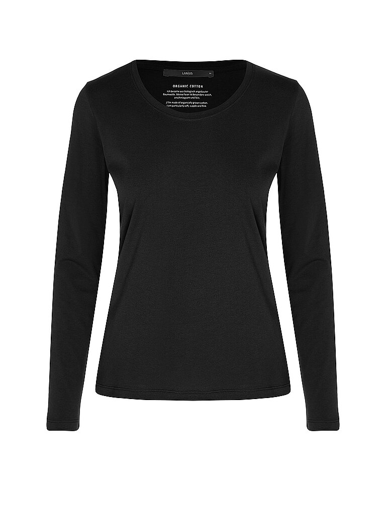LANIUS Langarmshirt  schwarz | 34