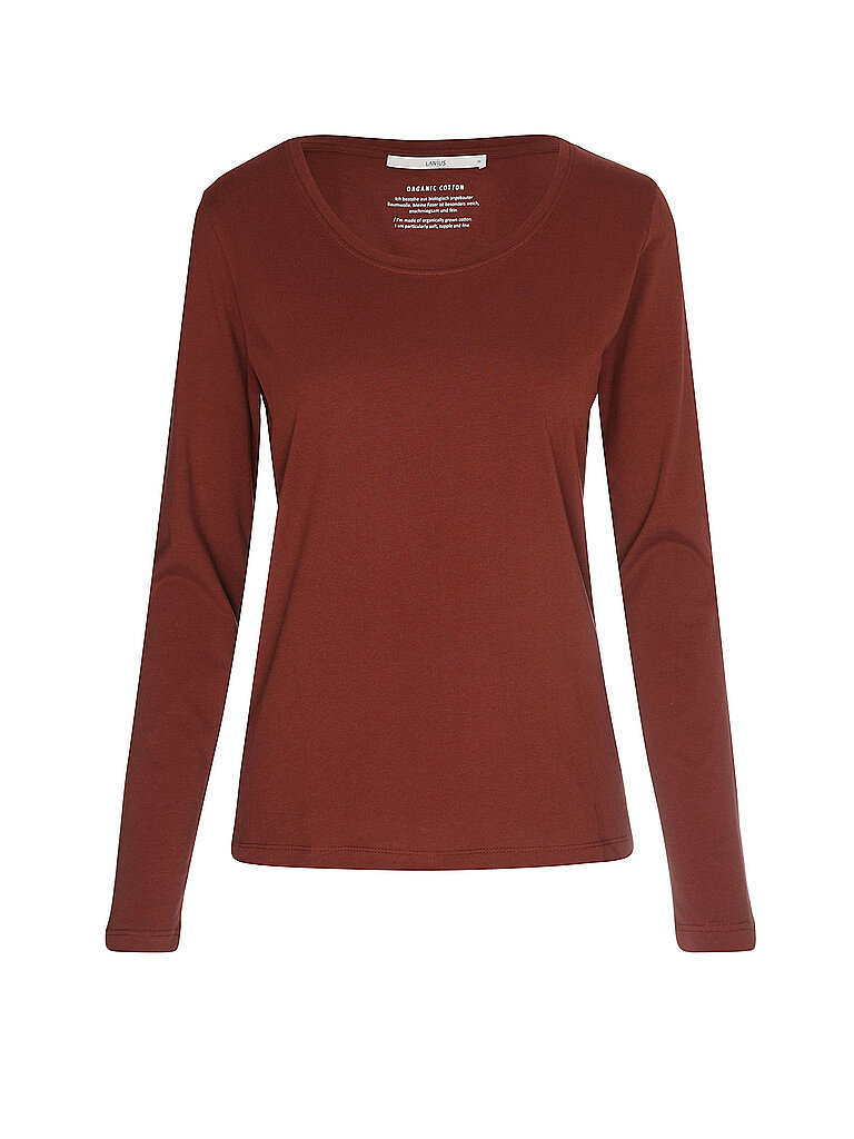 LANIUS Langarmshirt  dunkelrot | 34