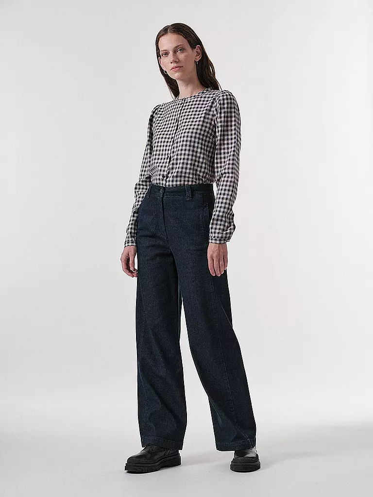 LANIUS | Highwaist Jeans Wide Leg | dunkelblau