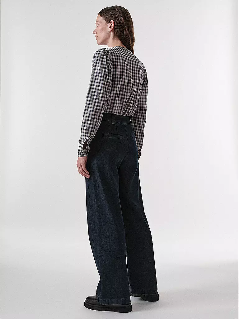 LANIUS | Highwaist Jeans Wide Leg | dunkelblau