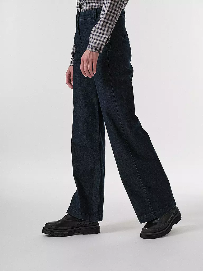 LANIUS | Highwaist Jeans Wide Leg | dunkelblau