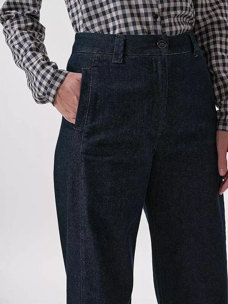 LANIUS | Highwaist Jeans Wide Leg | dunkelblau