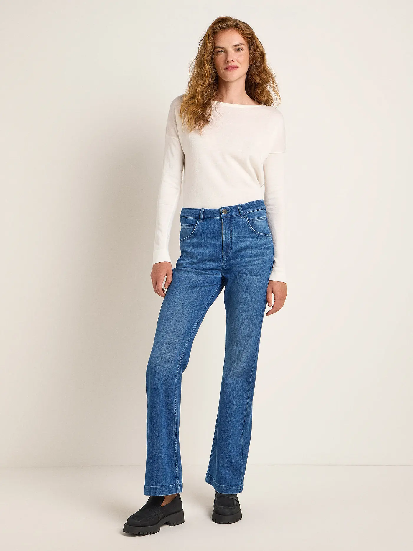 LANIUS | Jeans Flared Fit | blau