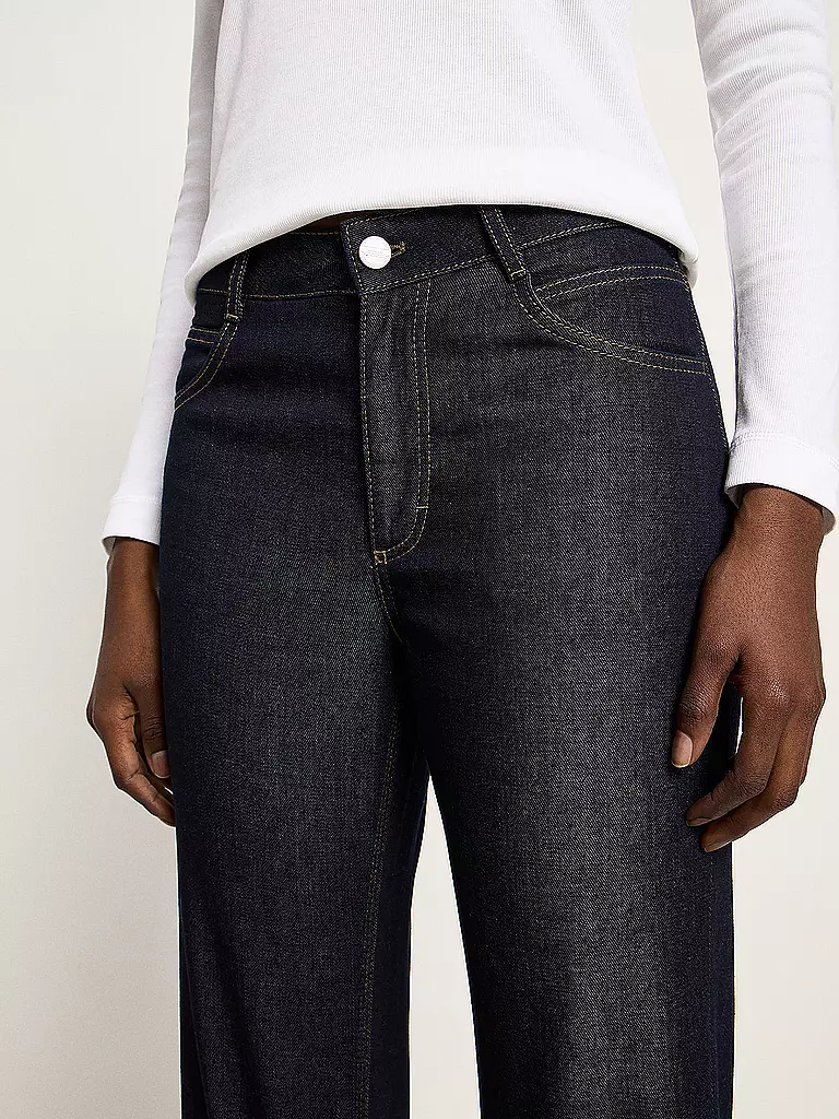 LANIUS | Jeans Straight Fit 7/8 | dunkelblau