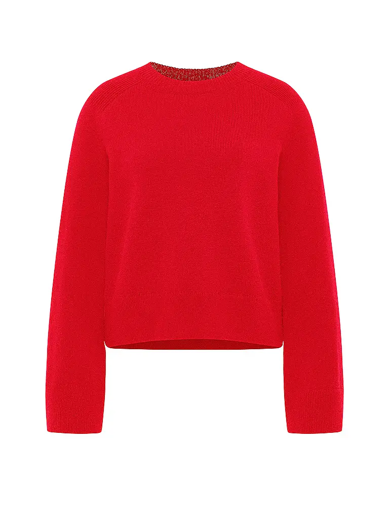 LANIUS | Pullover Cropped Fit | rot