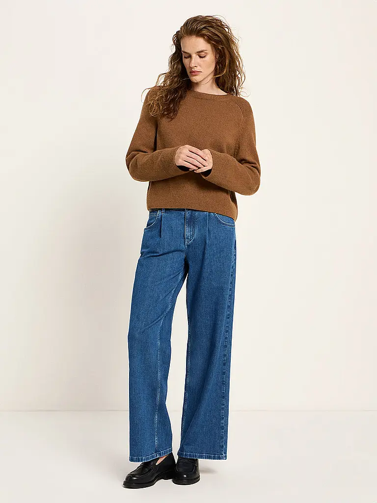 LANIUS | Pullover Cropped Fit | camel