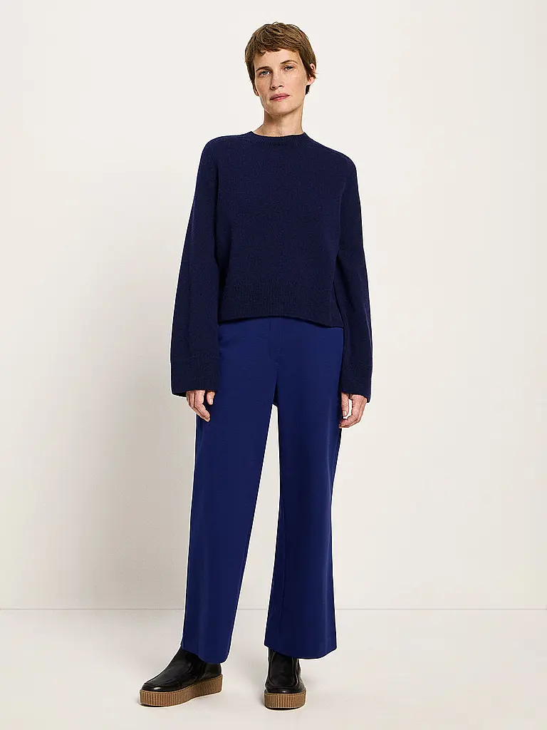 LANIUS | Pullover Cropped Fit | dunkelblau