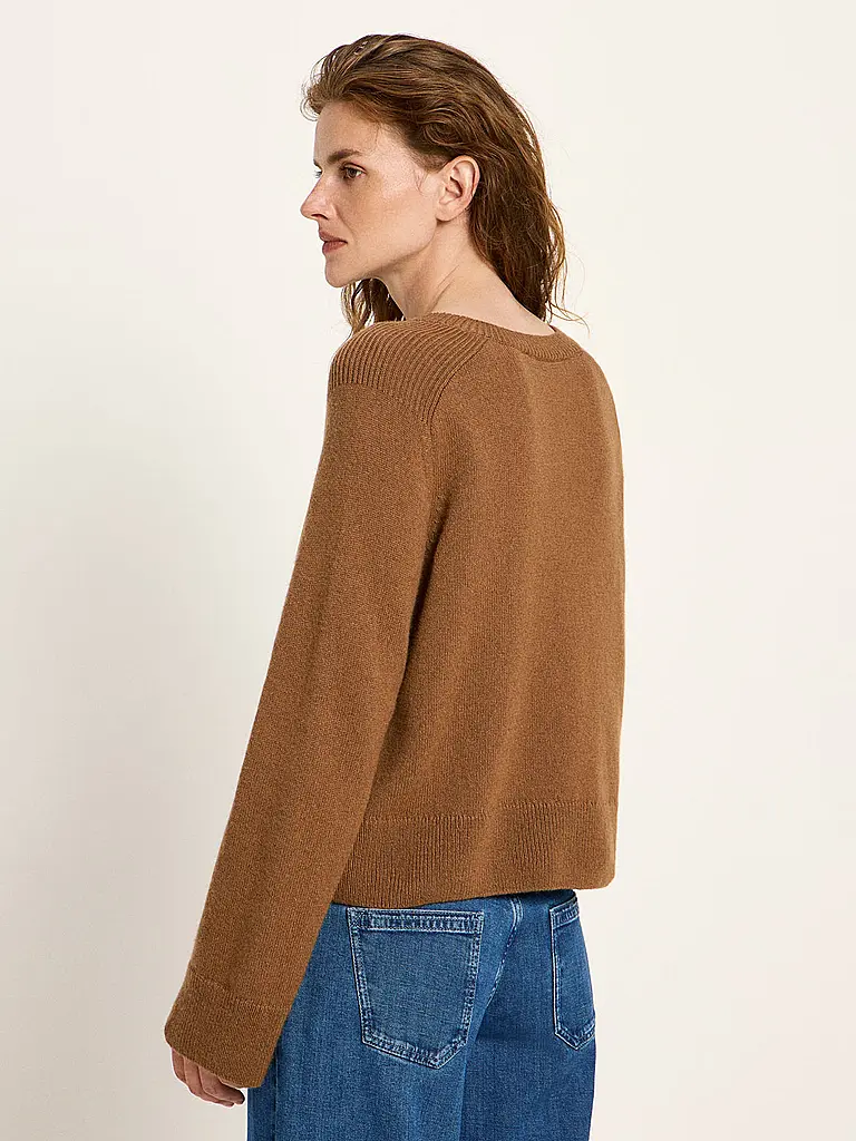 LANIUS | Pullover Cropped Fit | camel