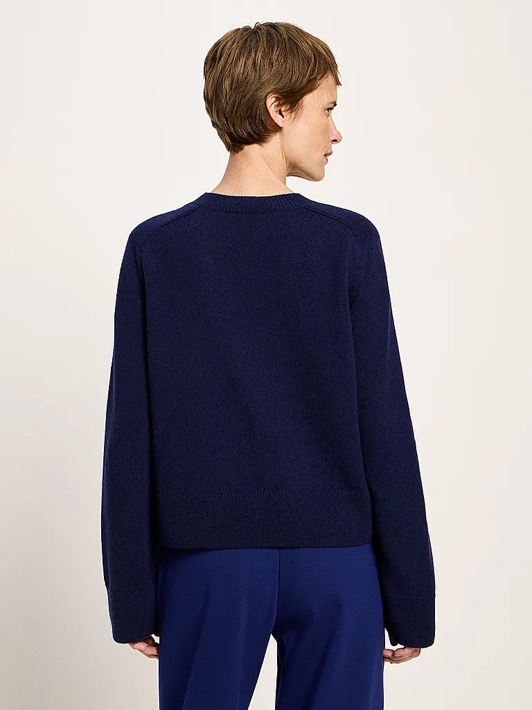 LANIUS | Pullover Cropped Fit | dunkelblau