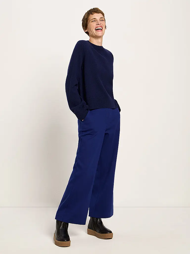 LANIUS | Pullover Cropped Fit | dunkelblau