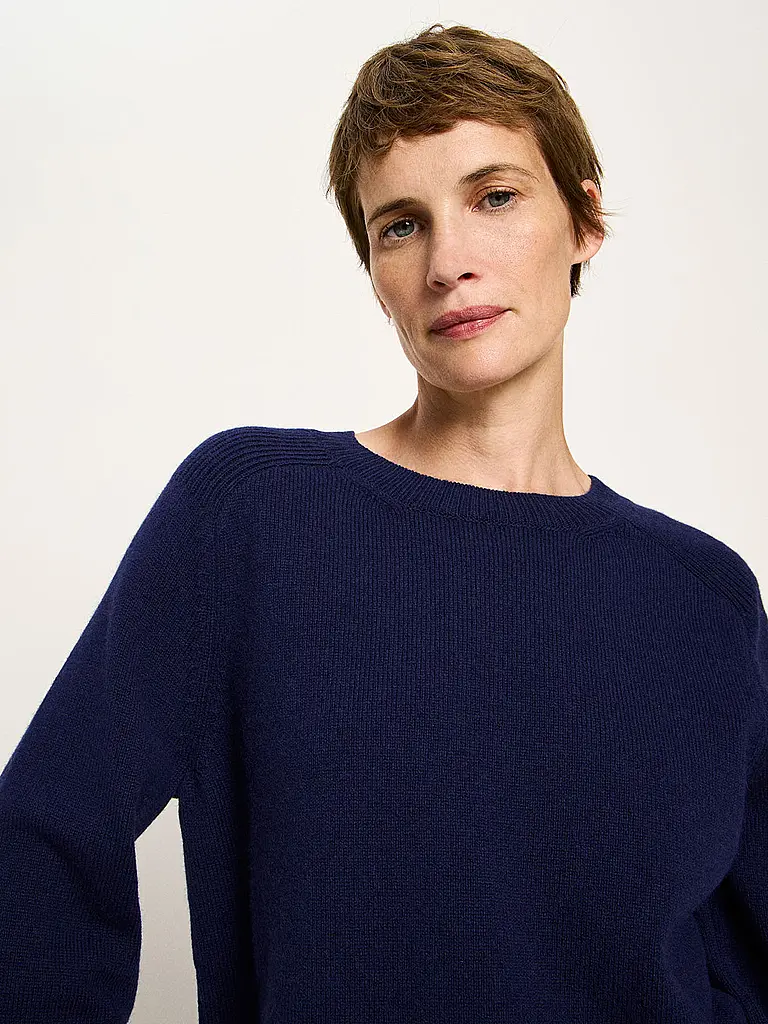 LANIUS | Pullover Cropped Fit | dunkelblau
