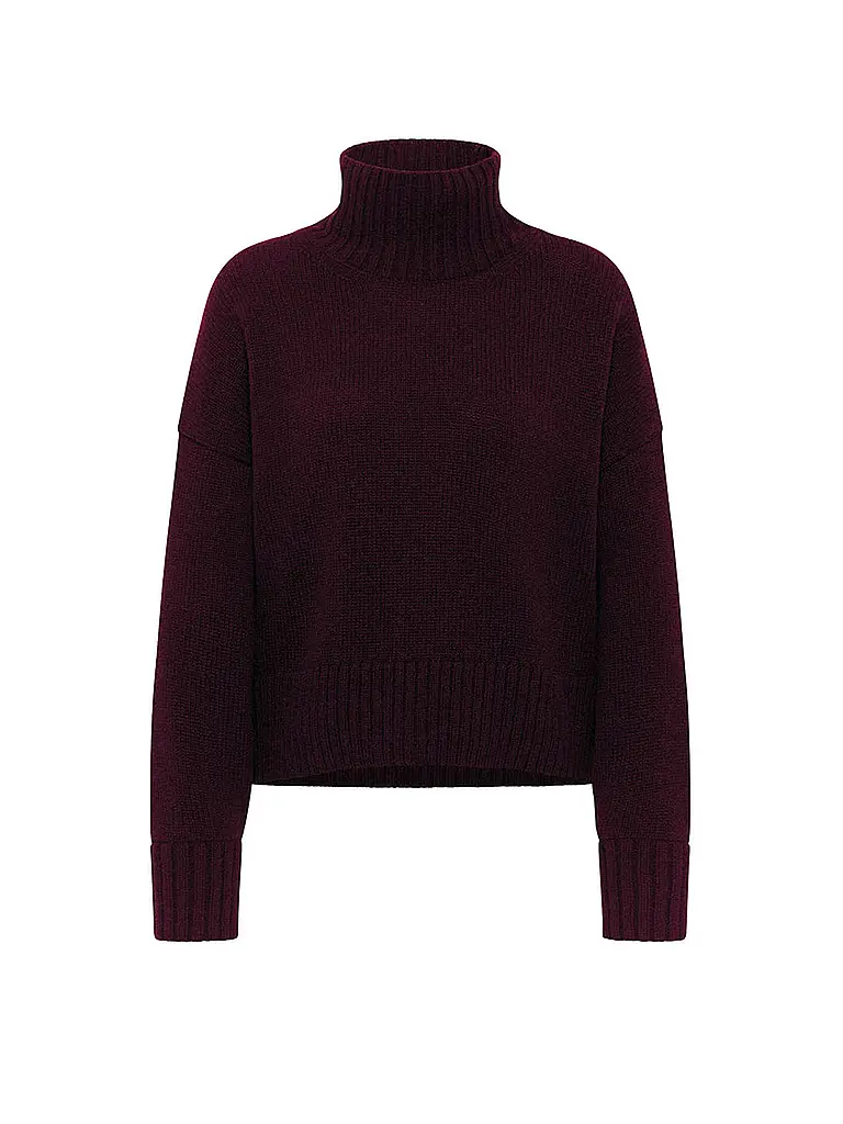 LANIUS | Rollkragenpullover  | dunkelrot