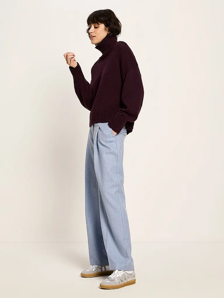 LANIUS | Rollkragenpullover  | dunkelrot