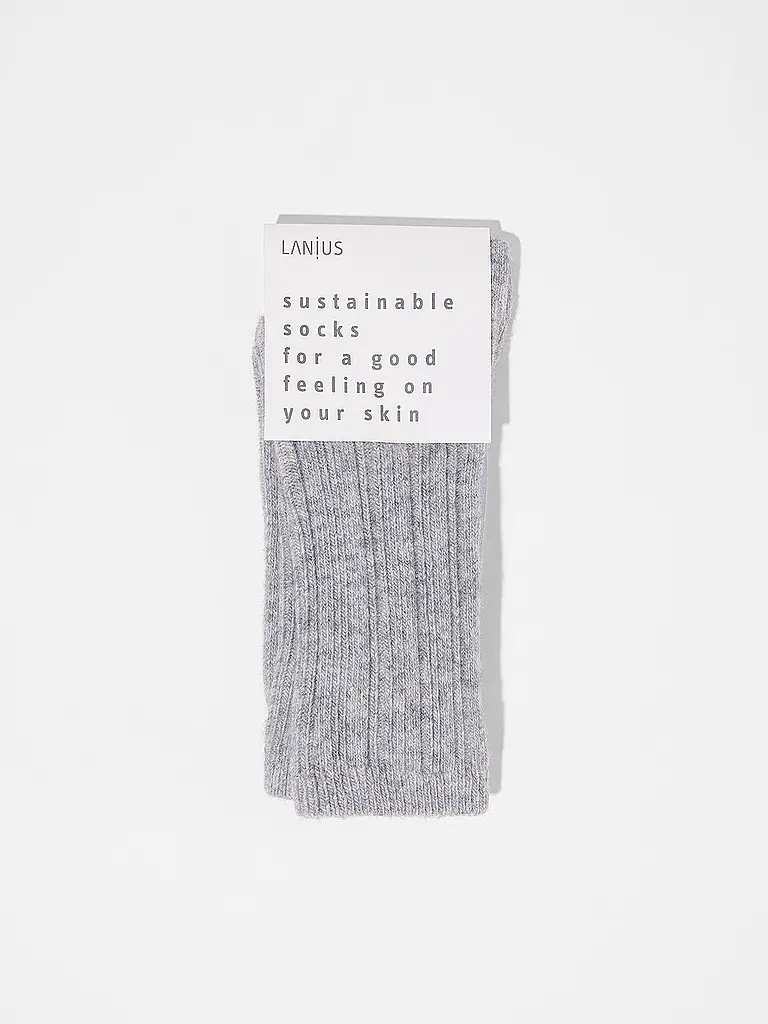 LANIUS | Socken grey melange | 