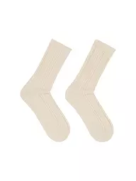 LANIUS | Socken bordeaux | creme
