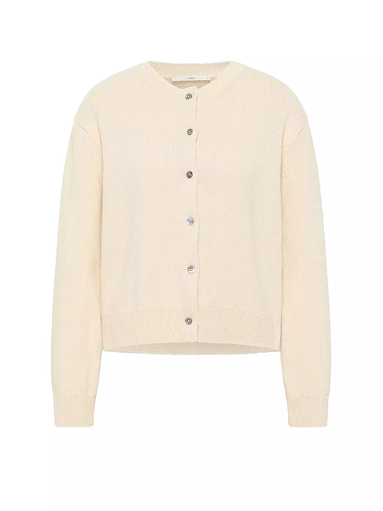 LANIUS | Strickjacke Boxy Fit | creme