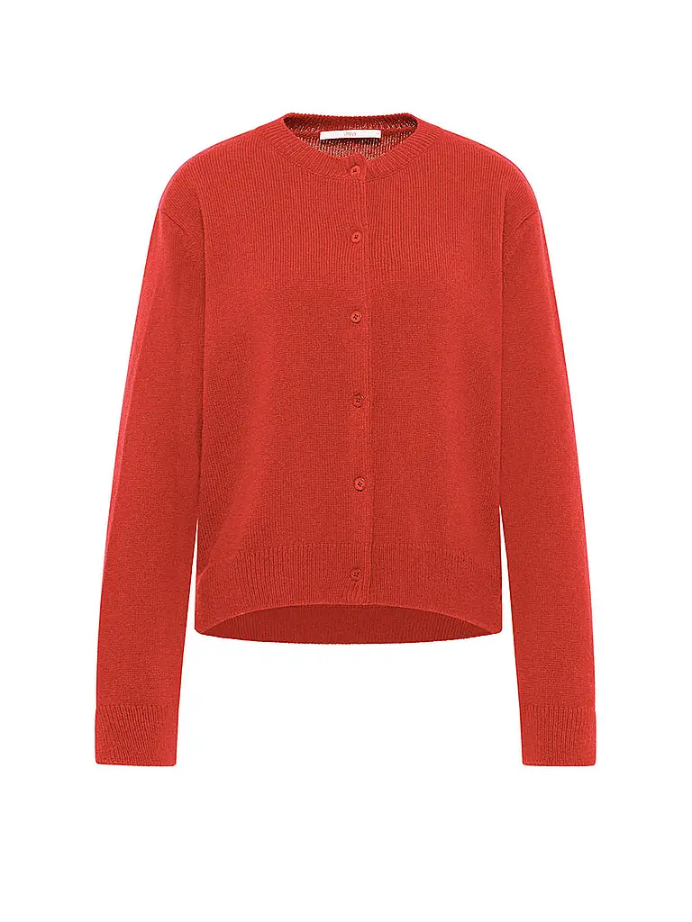 LANIUS | Strickjacke Boxy Fit | rot