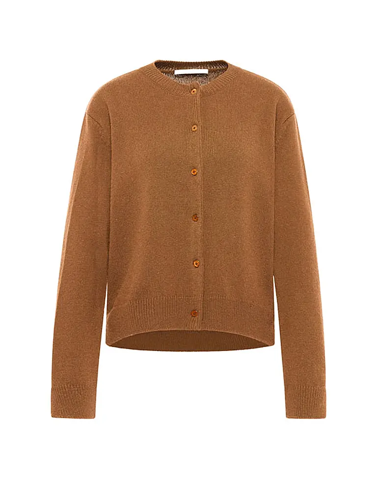 LANIUS | Strickjacke Boxy Fit | camel