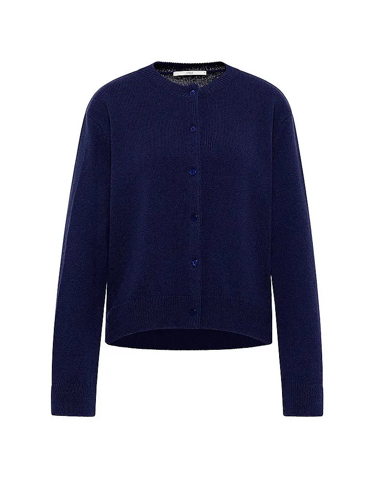 LANIUS | Strickjacke Boxy Fit | dunkelblau