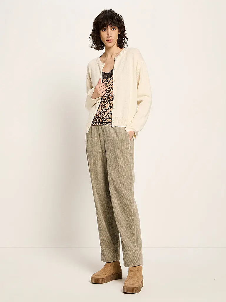 LANIUS | Strickjacke Boxy Fit | creme
