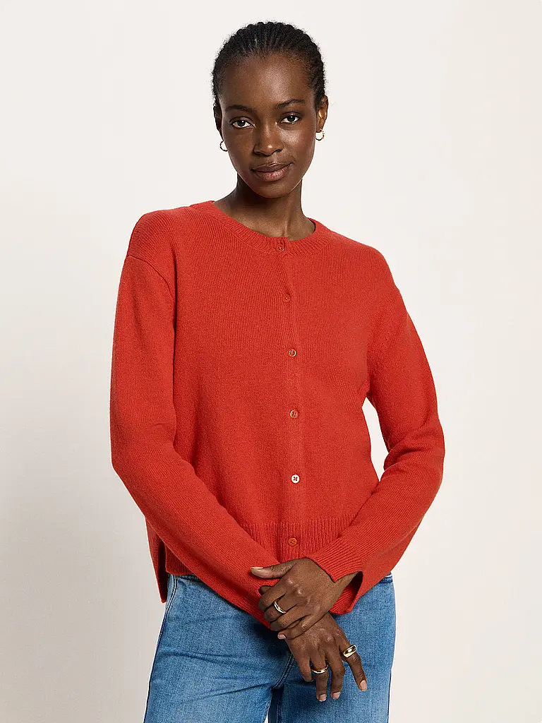 LANIUS | Strickjacke Boxy Fit | rot