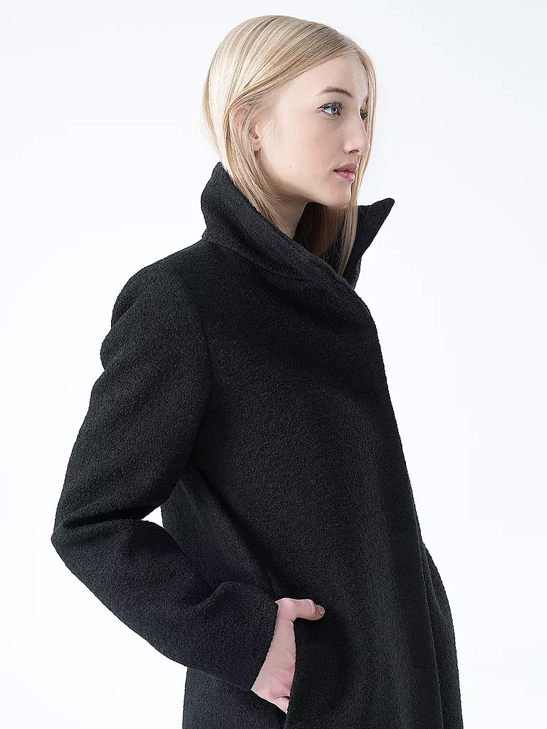 LANIUS | Wollmantel | schwarz
