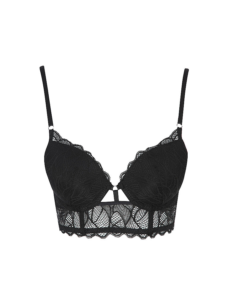 LASCANA Alicia Push-Up-BH C-Cup Spitze für Damen schwarz 70 C